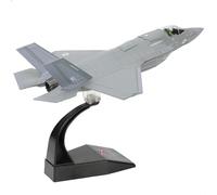 NUOTIE F-35B Lightning II 1:72 Fighter Model Kit Royal Air Force Die-cast Aircraft Model with Bracket, Gift for Military Pilots(F-35B 138EAW)