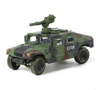 NUOTIE Hummer 1/64 Modèle de Camion Militaire Tout-Terrain en métal moulé sous Pression Modèle de véhicule blindé Polyvalent Convient pour Adulte ou Cadeau(KFOR)