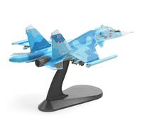 NUOTIE Sukhoi SU-34 Flanker 1/100 Kit de modèle d'avion en métal moulé sous pression en alliage de chasse militaire pré-construit avec support de présentation pour les amateurs de collections ou