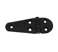 NUOVA RADE Charnière plastique semi-oval 100x40x4.5mm NOIR