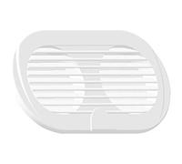 Nuova Rade Grille d'aération Double 19,5X10,5cm ø3, Couleur lanche