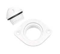 Nuova Rade Nable Complet Oval 2 Trous Blanc Blanc