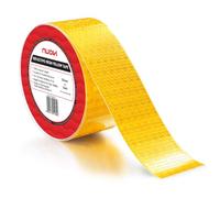 NUOVI Ruban réfléchissant jaune | 50 mm de large x 5 m de long | Ruban réfléchissant imperméable pour une haute visibilité | Utilisé pour marquer les avertissements de prudence dans l'industrie