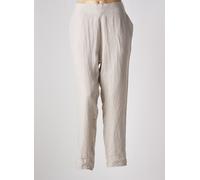 nuovo borgo pantalons femme de couleur beige