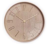 NUOVO Horloge murale 30,5 cm Décoration intérieure moderne Beige Horloge murale Design simple 3D Horloge murale silencieuse à piles Pas de tic-tac pour bureau cuisine salon chambre école