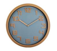 NUOVO Silent et Shakeless Horloge Murale à Piles Horloge Murale rétro en Grain de Bois Design 3D numérique 3D 30,5 cm Design à Quartz Moderne Décoration intérieure et Bureau