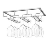 Nuovoware Porte-verres à vin, 3 rangées, Nano Silver