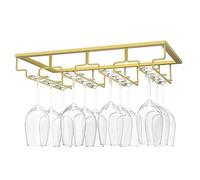 Nuovoware Porte-verres à vin, 4 rangées, Nano Golden