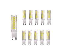 Nuoxin Lot de 10 ampoules à LED G9 7W Blanc Froid 6000 K G9 ampoules LED Super Brillant 700LM équivalent à 70W Ampoules halogènes AC220-240V New Style Non-dimmable