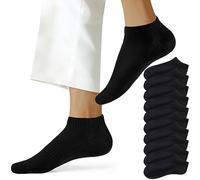 NUOZA Chaussette Homme (Lot de 10) Chaussettes Femme Sport Coton Sockettes Socquette Homme Courtes Basses Respirantes,Noir,47-50