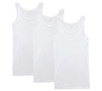 NUOZA Débardeur Homme Lot de 3 Maillot de Corps Marcel Coton Toutes Les Tailles et Les Couleurs-Blanc,M