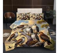 Nuphtun Couette 220x240 cm 2.4kg | Animal Hibou, Imprimé 3D, Remplissage Coton 200GSM, Poids Ideal, pour Une Chambre d'amis Accueillante ou Une Suite Parentale Confortable A199