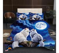 Nuphtun Couette 220x240 cm 2.4kg | Chat Animal, Imprimé 3D, Remplissage Coton 200GSM, Poids Ideal, pour Une Chambre d'amis Accueillante ou Une Suite Parentale Confortable A391