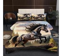 Nuphtun Couette 220x240 cm 2.4kg | Cheval Animal, Imprimé 3D, Remplissage Coton 200GSM, Poids Ideal, pour Une Chambre d'amis Accueillante ou Une Suite Parentale Confortable A227