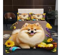 Nuphtun Couette 220x240 cm 2.4kg | Chien Animal, Imprimé 3D, Remplissage Coton 200GSM, Poids Ideal, pour Une Chambre d'amis Accueillante ou Une Suite Parentale Confortable A119