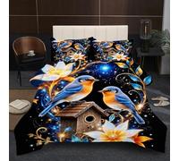 Nuphtun Couette 220x240 cm 2.4kg | Oiseau Animal, Imprimé 3D, Remplissage Coton 200GSM, Poids Ideal, pour Une Chambre d'amis Accueillante ou Une Suite Parentale Confortable A323