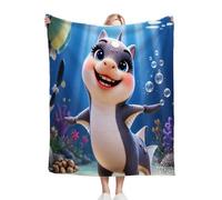 Nuphtun Couverture Polaire 220x240 Animal Marin, Couverture Grand Confort 220x240 cm | Dimensions Royales pour Lit King Size, Douceur Persistante, Idéale pour Un Sommeil Profond M28-