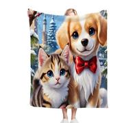 Nuphtun Couverture Polaire 220x240 Animaux ColoréS, Couverture Grand Confort 220x240 cm | Dimensions Royales pour Lit King Size, Douceur Persistante, Idéale pour Un Sommeil Profond K346-