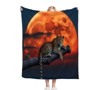 Nuphtun Couverture Polaire 220x240 LéOpard Gris, Couverture Grand Confort 220x240 cm | Dimensions Royales pour Lit King Size, Douceur Persistante, Idéale pour Un Sommeil Profond K388-