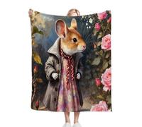 Nuphtun Couverture Polaire 220x240 Souris Rose, Couverture Grand Confort 220x240 cm | Dimensions Royales pour Lit King Size, Douceur Persistante, Idéale pour Un Sommeil Profond K400-