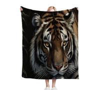 Nuphtun Couverture Polaire 240 x 260 cm Tigre Jaune, Couverture Canapé Grande Taille Usage Multiple comme Couette d'Appoint, Assure Une Protection Contre Le Froid, AQ594
