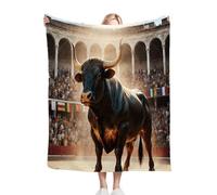 Nuphtun Couverture Polaire 240 x 260 Vache Noire, Couverture Polaire Grande Taille 240x260 cm | Usage Multiple comme Couette d'Appoint, Assure Une Protection Contre Le Froid M115-