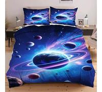 Nuphtun Housse de Couette 160x200 cm Terre, Housse de Couette + 2 Taies en Microfibre | Moelleux et Enveloppant, Design Moderne et Élégant, sans Repassage, Séchage Rapide W262