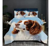 Nuphtun Parure de Couette 240x260 cm 2.7kg | Chien SchäFer, Ensemble Intégral en Microfibre, Remplissage Coton 200GSM, Poids Confortable et Enveloppant, Confort Absolu pour Votre Maison O47