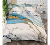 Nuphtun Parure de Lit 160x200 Textures Colorées, Chic Housse de Couette 1 Personne pour Filles Garçons, Doux Ensemble de Sets de Literie en Microfibre avec 4 Bandes de Coin Cachées,AQ2181