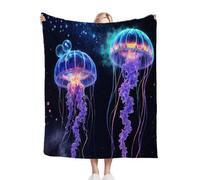 Nuphtun Plaid Polaire 150 x 200 MéDuse Violette, Couverture Microfibre 3D 150x200 cm | Taille Double, Idéale pour Canapé et Lit Deux Places, Crée Une Ambiance Chaleureuse M350-