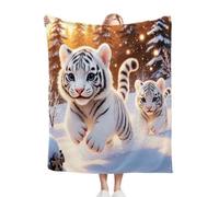 Nuphtun Plaid Polaire 150 x 200 Tigre Animal, Couverture Microfibre 3D 150x200 cm | Taille Double, Idéale pour Canapé et Lit Deux Places, Crée Une Ambiance Chaleureuse B352