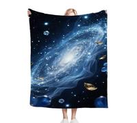 Nuphtun Plaid Polaire 180x220 Voie Lactée, Couverture Polaire Luxe 180x220 | Format Généreux pour Lit Queen Size, Résistante et Légère, Offre Une Chaleur Légère pour Les Soirées Cosy E368