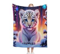 Nuphtun Plaid Polaire 200x220 Animal Tigre, Couverture Polaire Luxe 200x220 | Format Généreux pour Lit Queen Size, Résistante et Légère, Offre Une Chaleur Légère pour Les Soirées Cosy B54