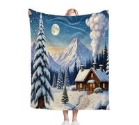 Nuphtun Plaid Polaire 220x240 Paysage, Couverture Polaire 220x240 | Dimensions Royales pour Lit King Size, d'une Douceur Persistante, Procure Une Expérience de Sommeil Chaleureuse M361-