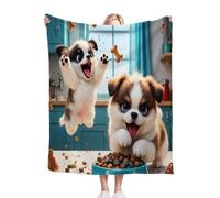 Nuphtun Plaid Polaire 240x260 Chien Animal, Couverture XXL Ultra Douce 240x260 cm | Usage Polyvalent comme Jeté de Lit ou Plaid d'Exception, Procure Une Protection Contre Le Froid M234-