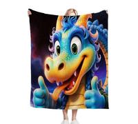 Nuphtun Plaid Polaire 240x260 Dragon Animé, Couverture XXL Ultra Douce 240x260 cm | Usage Polyvalent comme Jeté de Lit ou Plaid d'Exception, Procure Une Protection Contre Le Froid M222-