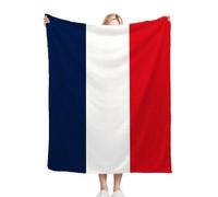 Nuphtun Plaid Polaire 240x260 Drapeau FrançAis, Couverture XXL Ultra Douce 240x260 cm | Usage Polyvalent comme Jeté de Lit ou Plaid d'Exception, Procure Une Protection Contre Le Froid