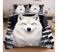Nuphtun Set Lit Une Place 140x200 cm Animal Aigle, Housse de Couette Imprimée 3D et 2 Taies d'oreiller, Toucher Doux comme du Coton | Parfait pour Célibataires et Studios C94