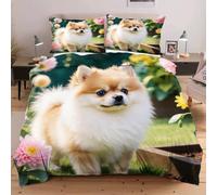 Nuphtun Set Lit Une Place 140x200 cm Animal Chat, Housse de Couette Imprimée 3D et 2 Taies d'oreiller, Toucher Doux comme du Coton | Parfait pour Célibataires et Studios C132
