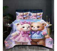 Nuphtun Set Lit Une Place 140x200 cm Animal Coloré, Housse de Couette Imprimée 3D et 2 Taies d'oreiller, Toucher Doux comme du Coton | Parfait pour Célibataires et Studios H248-