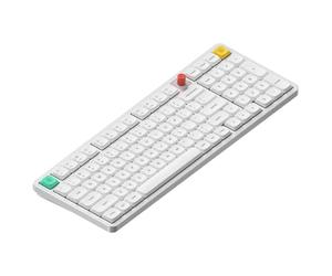 nuphy Air100 V3 Clavier mécanique sans fil remplaçable à chaud, 99 touches, disposition 100 % personnalisée, profil bas avec bouton rotatif multifonctionnel, montage d'étanchéité, rétroéclairage RVB