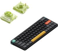 Nuphy - Air60 V2 Clavier mécanique sans fil QMK/VIA, QWERTY US, 60% Low Profile Bluetooth / 2.4GHz - Basalt Black Aloe
