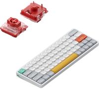 Nuphy - Air60 V2 Clavier mécanique sans fil QMK/VIA, QWERTY US, 60% Low Profile Bluetooth / 2.4GHz - Iconic White Cowberry