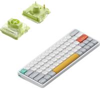 Nuphy - Air60 V2 Clavier mécanique sans fil QMK/VIA, QWERTY US, 60% Low Profile Bluetooth / 2.4GHz - Ionic White Aloe