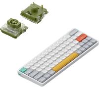 Nuphy - Air60 V2 Clavier mécanique sans fil QMK/VIA, QWERTY US, 60% Low Profile Bluetooth / 2.4GHz - Ionic White Moss