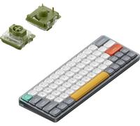 Nuphy - Air60 V2 Clavier mécanique sans fil QMK/VIA, QWERTY US, 60% Low Profile Bluetooth / 2.4GHz - Lunar Gray Moss