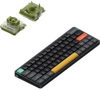 Nuphy Air60 V2 Wireless Mechanical Slim Keyboard, QWERTY US, Bluetooth 5.1 / 2.4 GHz, Basalt Black Moss Switch