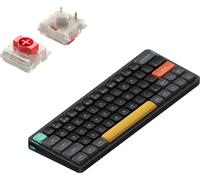 Nuphy Air60 V2 Wireless Mechanical Slim Keyboard, QWERTY US, Bluetooth 5.1 / 2.4 GHz, Basalt Black Red Switch