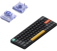 Nuphy Air60 V2 Wireless Mechanical Slim Keyboard, QWERTY US, Bluetooth 5.1 / 2.4 GHz, Basalt Black Wisteria Switch