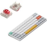 Nuphy Air60 V2 Wireless Mechanical Slim Keyboard, QWERTY US, Bluetooth 5.1 / 2.4 GHz, Ionic White Red Switch